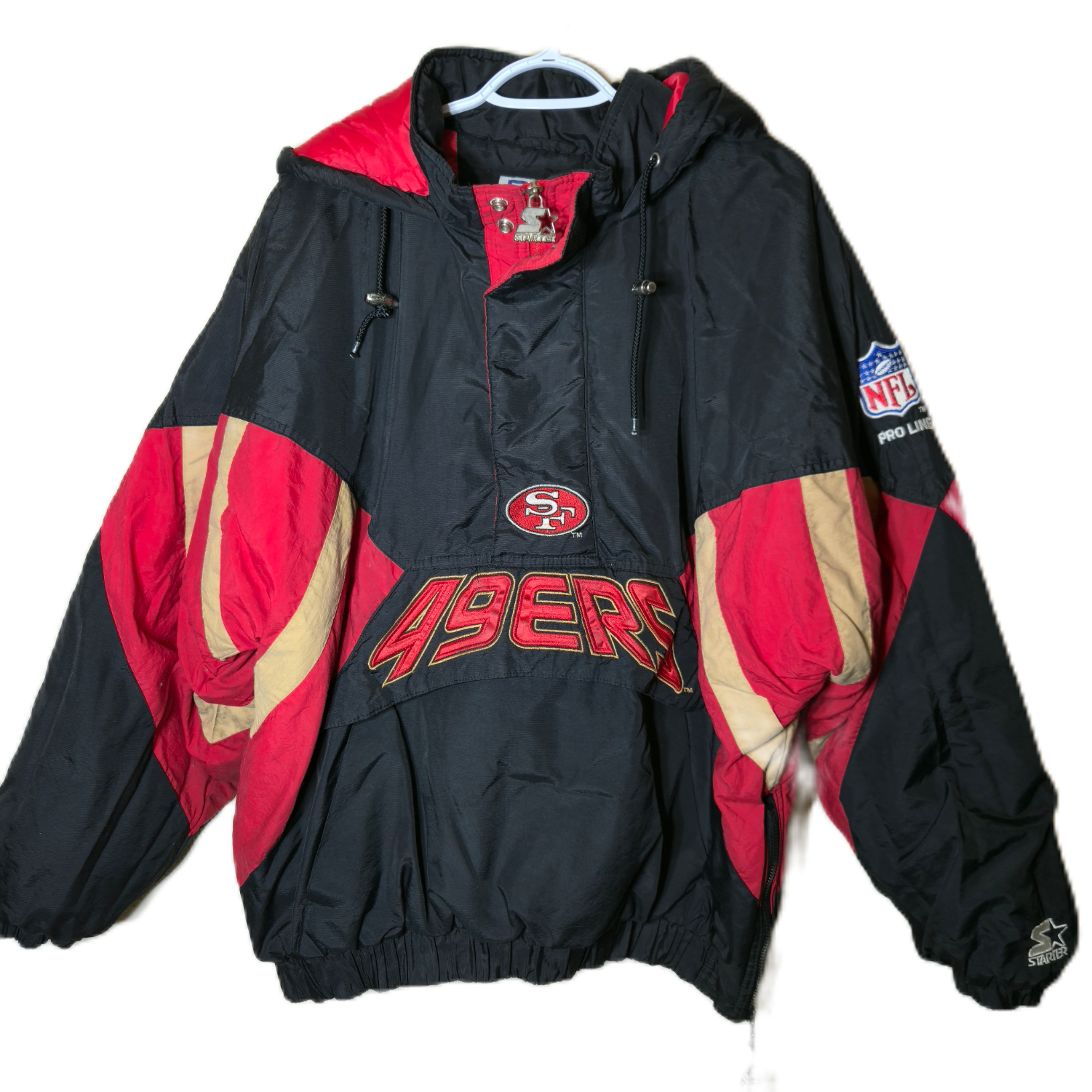 Vintage NFL 90’S Starter Pro Line San Francisco 49ers Pullover Jacket Size XL