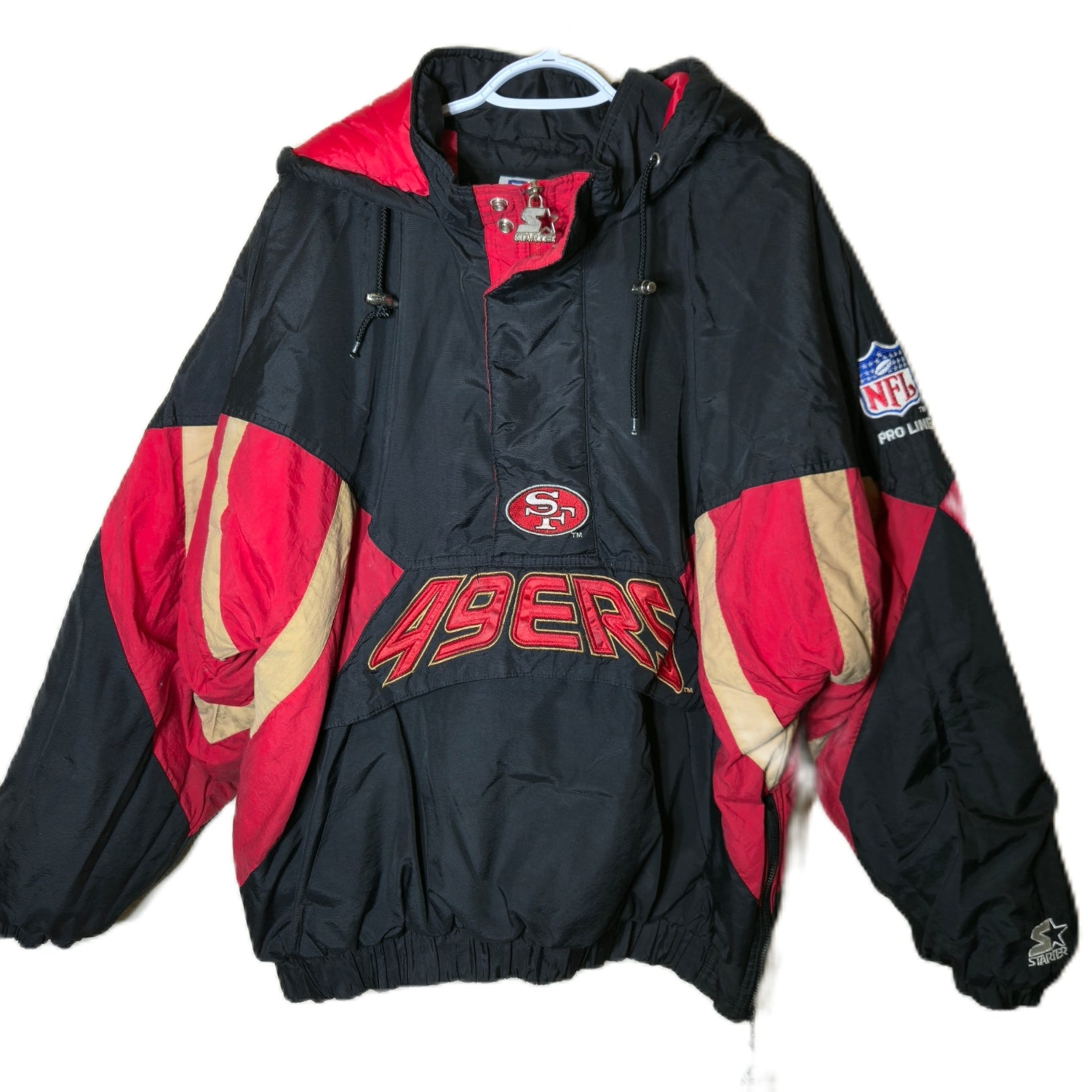 Vintage NFL 90’S Starter Pro Line San Francisco 49ers Pullover Jacket Size XL
