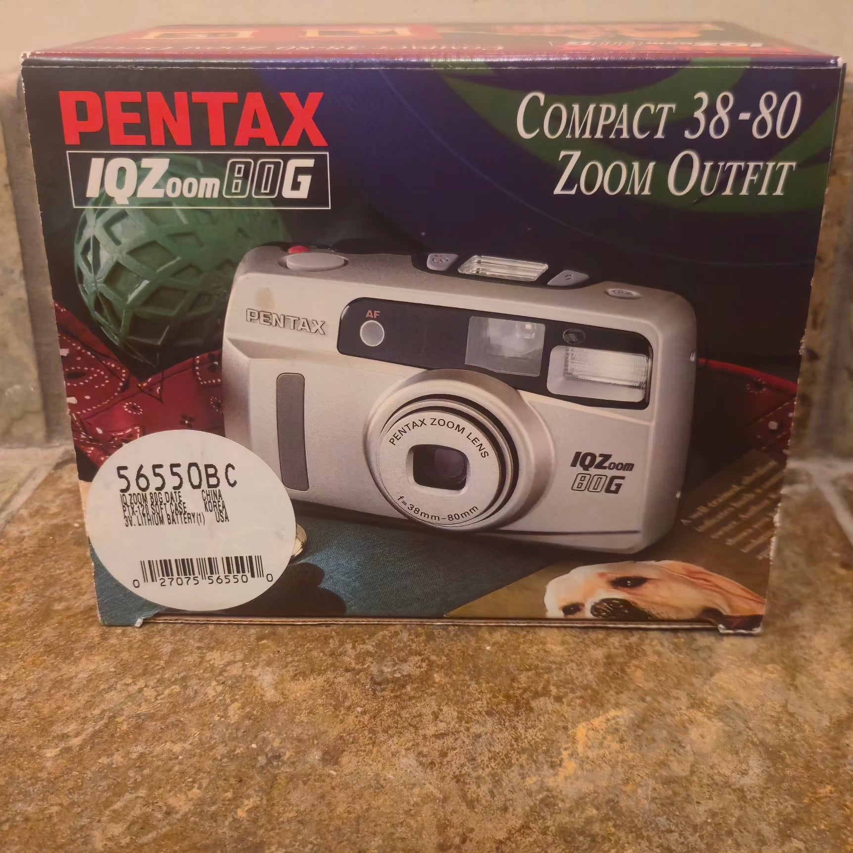 Pentax IQZoom 80G 35mm Film Camera 38-80mm Lens w/ Box