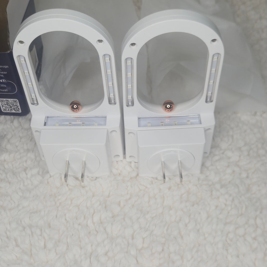 Dropsky Electric Fly Trap Indoor Plug-In Bug Catcher w/ Glue Cards 2 Pack