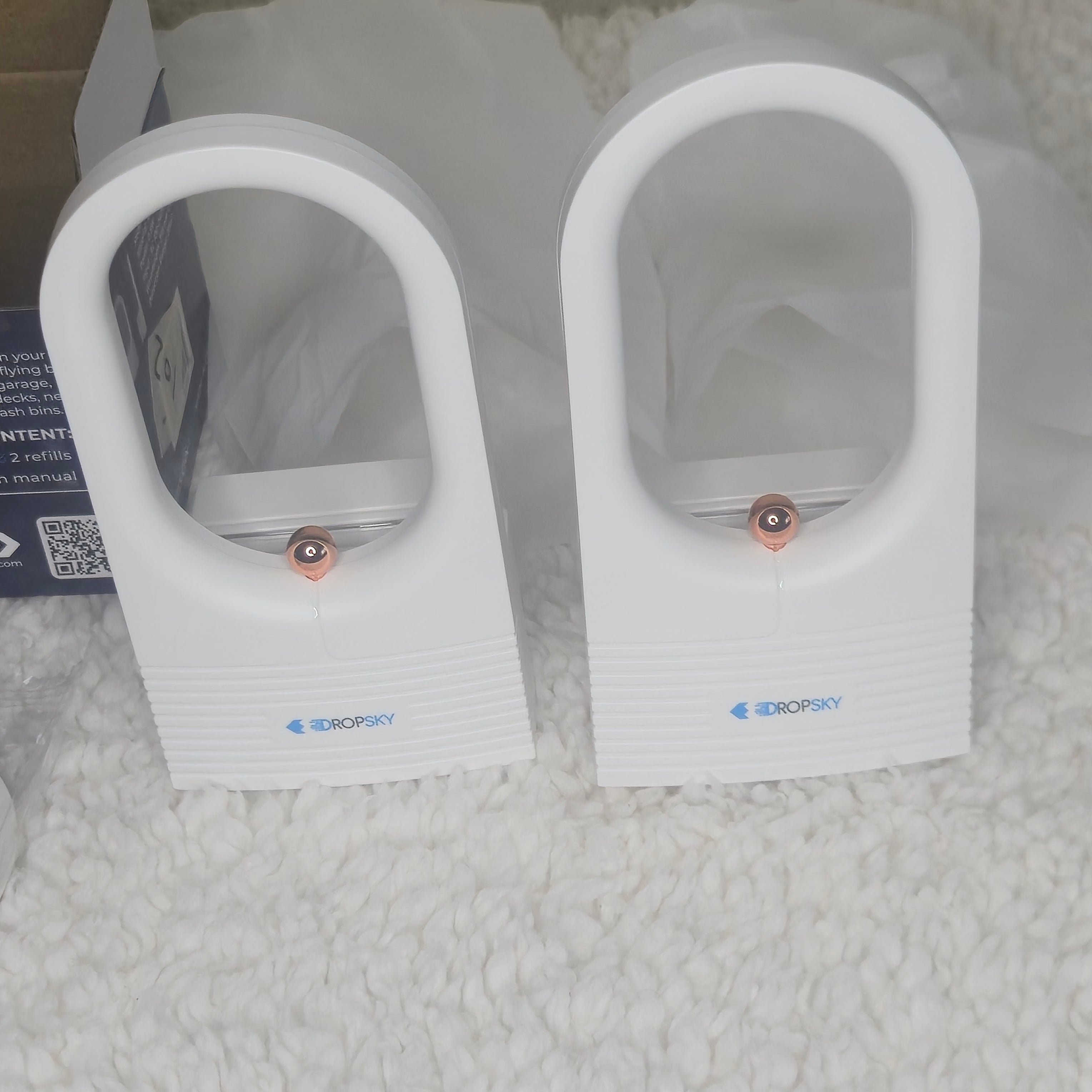 Dropsky Electric Fly Trap Indoor Plug-In Bug Catcher w/ Glue Cards 2 Pack